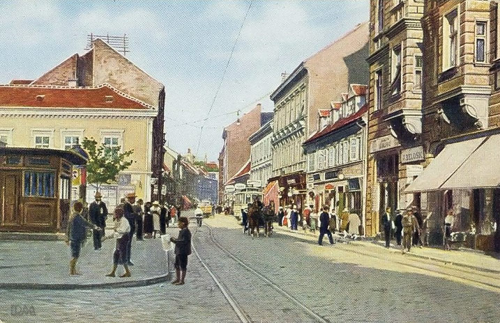 Ilički trg (Mali plac, današnji Britanski trg) 1911. godine